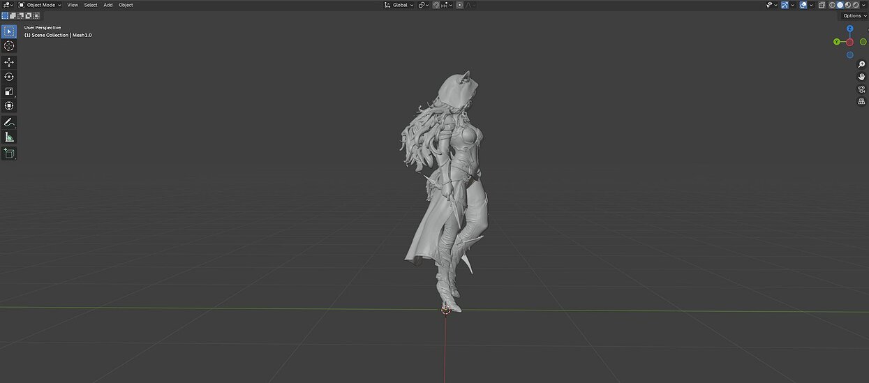 Voidborn Cat Assassin 3D USDZ Model — view 4