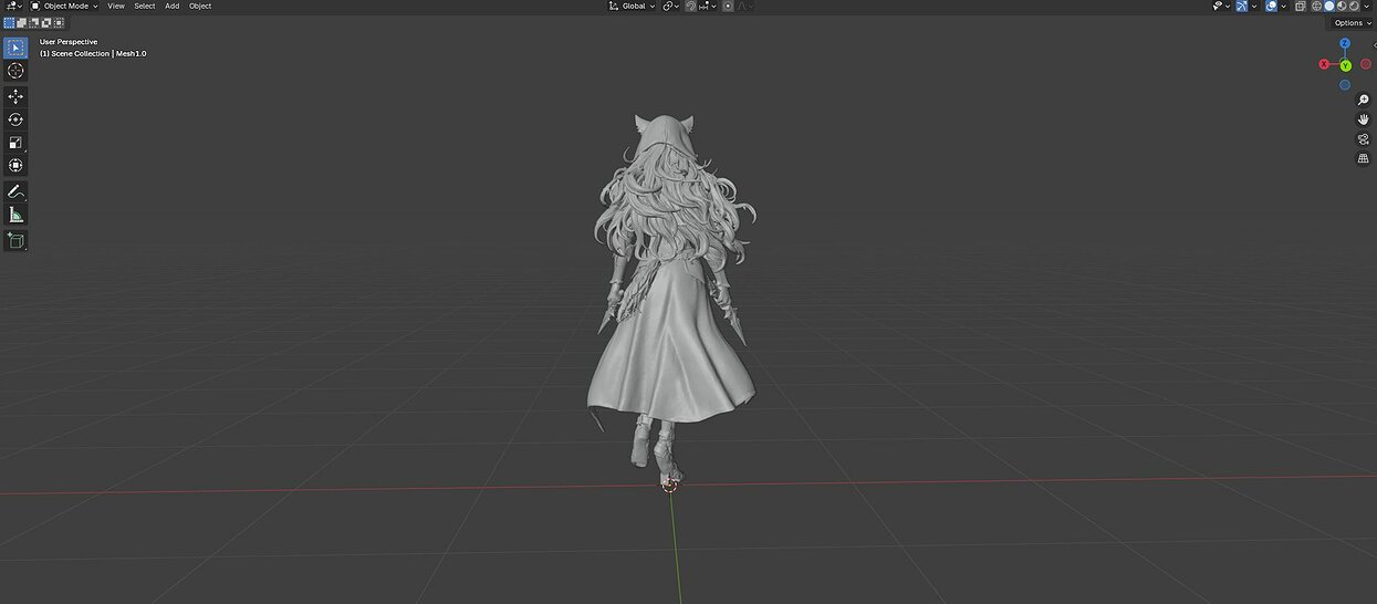 Voidborn Cat Assassin 3D USDZ Model — view 5