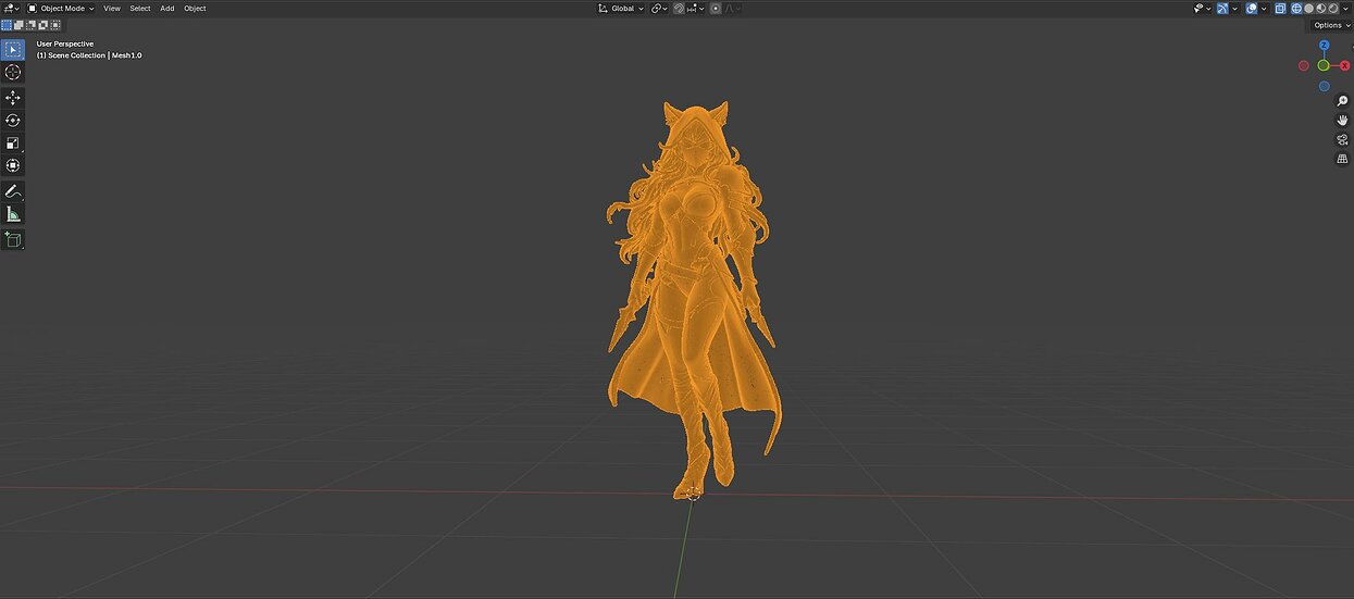 Voidborn Cat Assassin 3D USDZ Model — view 6