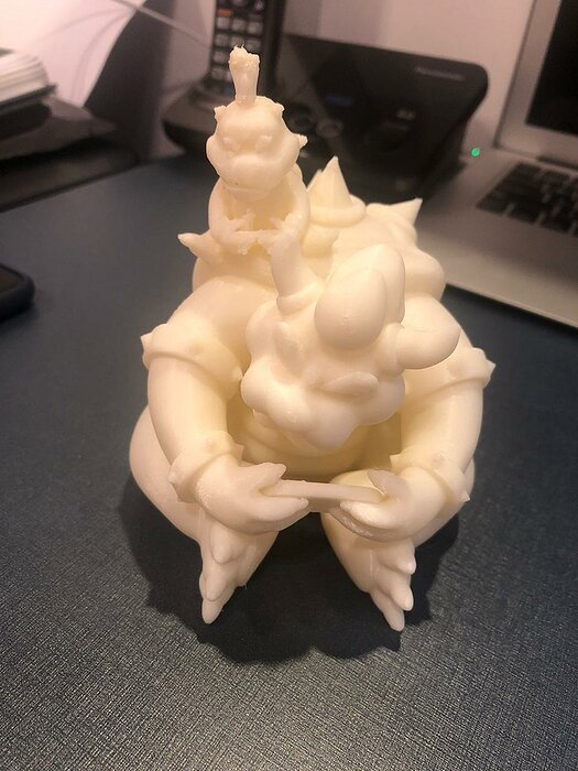 Bowser and Bowser Jr 3D STL Model — view 6