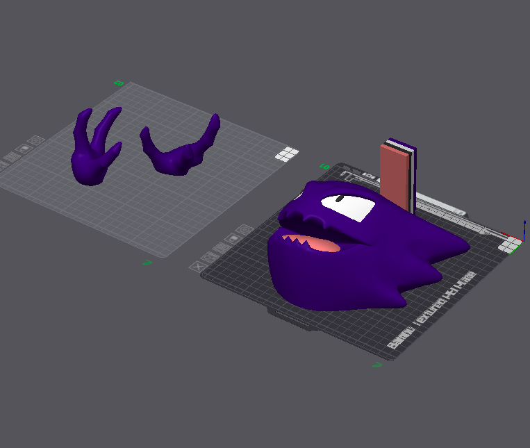 Haunter - Wall Mounted - Pokemon 3D STL Model