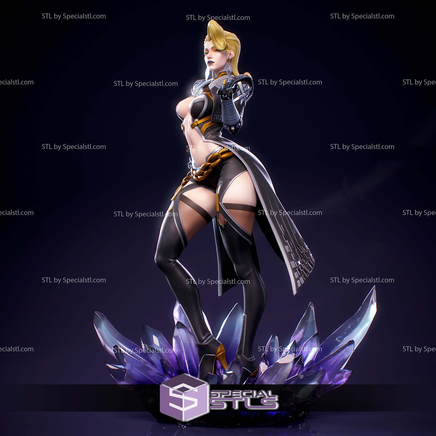 Emma Frost Marvel Rival 1-7 STL Files 3D Model — view 2