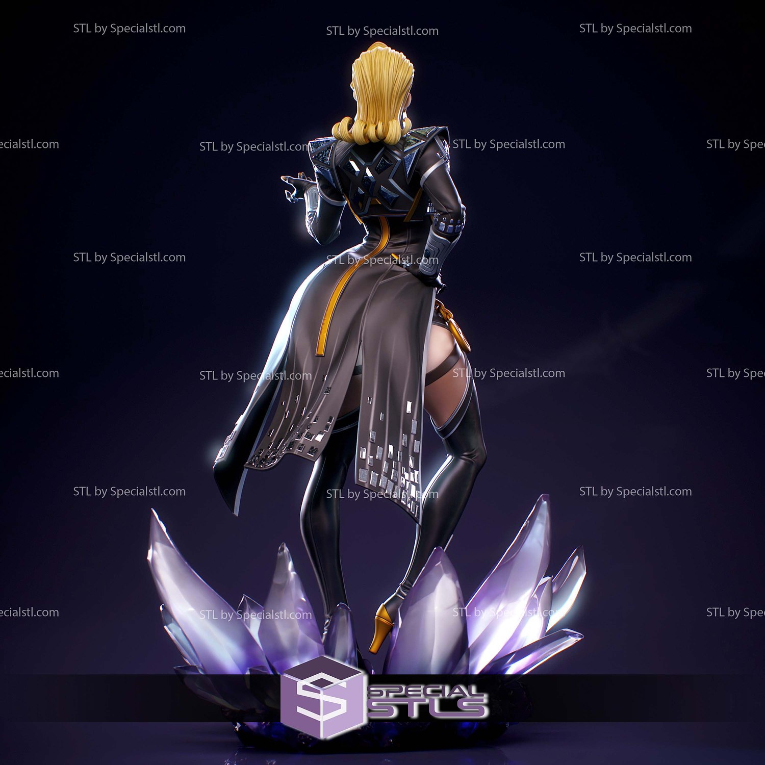 Emma Frost Marvel Rival 1-7 STL Files 3D Model — view 4