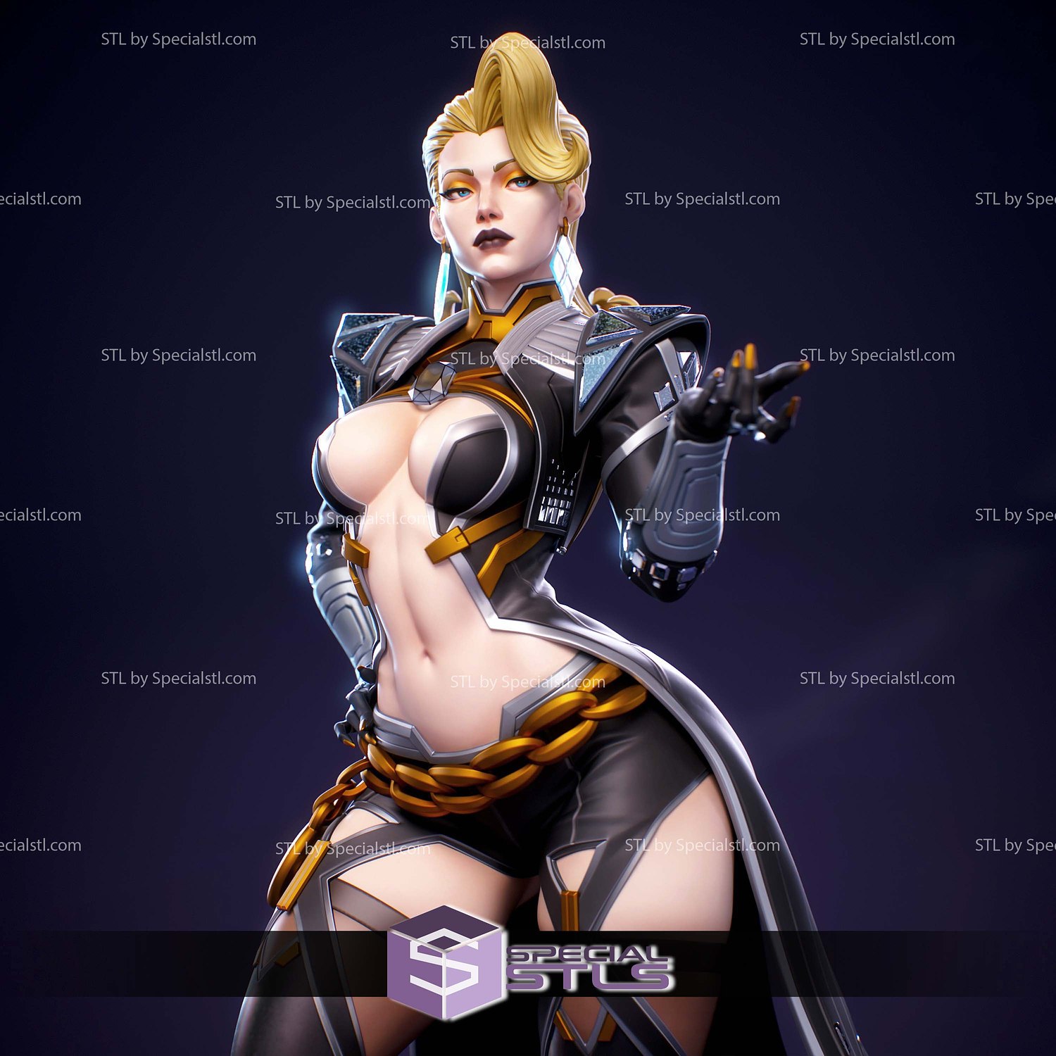 Emma Frost Marvel Rival 1-7 STL Files 3D Model — view 5