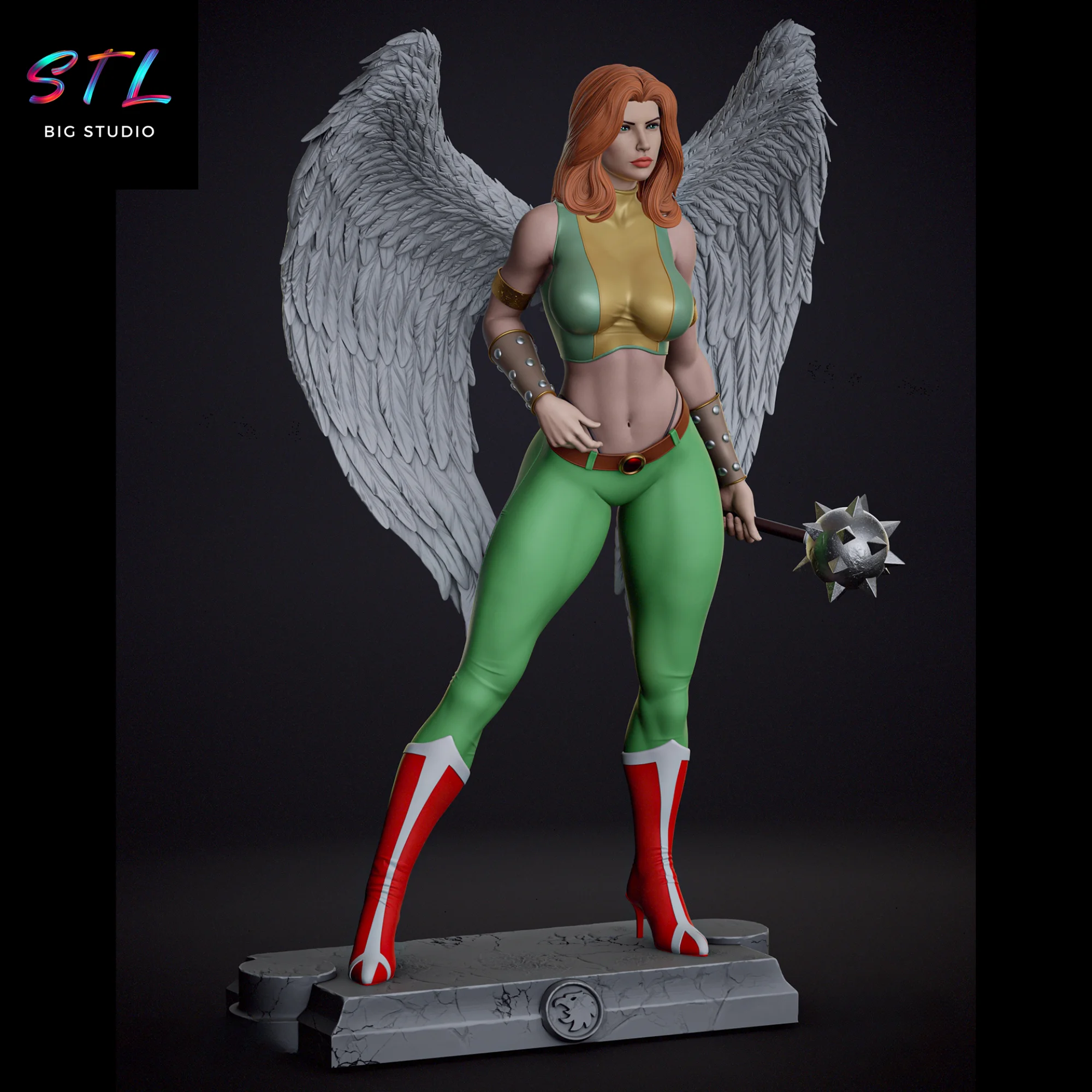 Hawkgirl STL | 3D Printable Figure | DC Superheroes Model