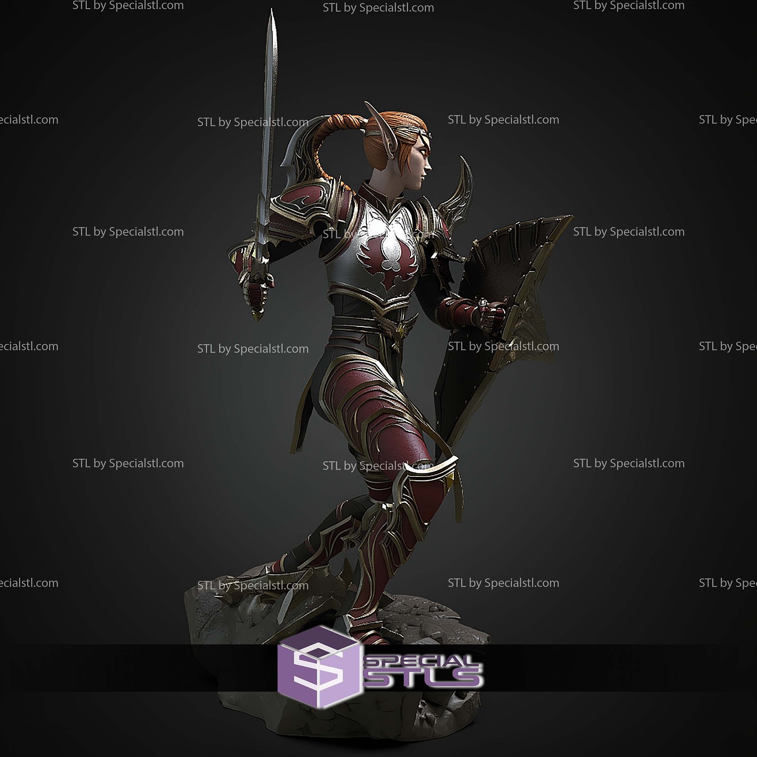 Lady Liadrin Warcraft STL Files 3D Model — view 2