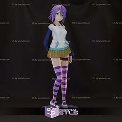 Mizore Shirayuki Rosario Vampire Standing 3D Printer Files STL Model