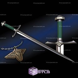 Cosplay STL Files Faramir Sword LOTR 3D Model
