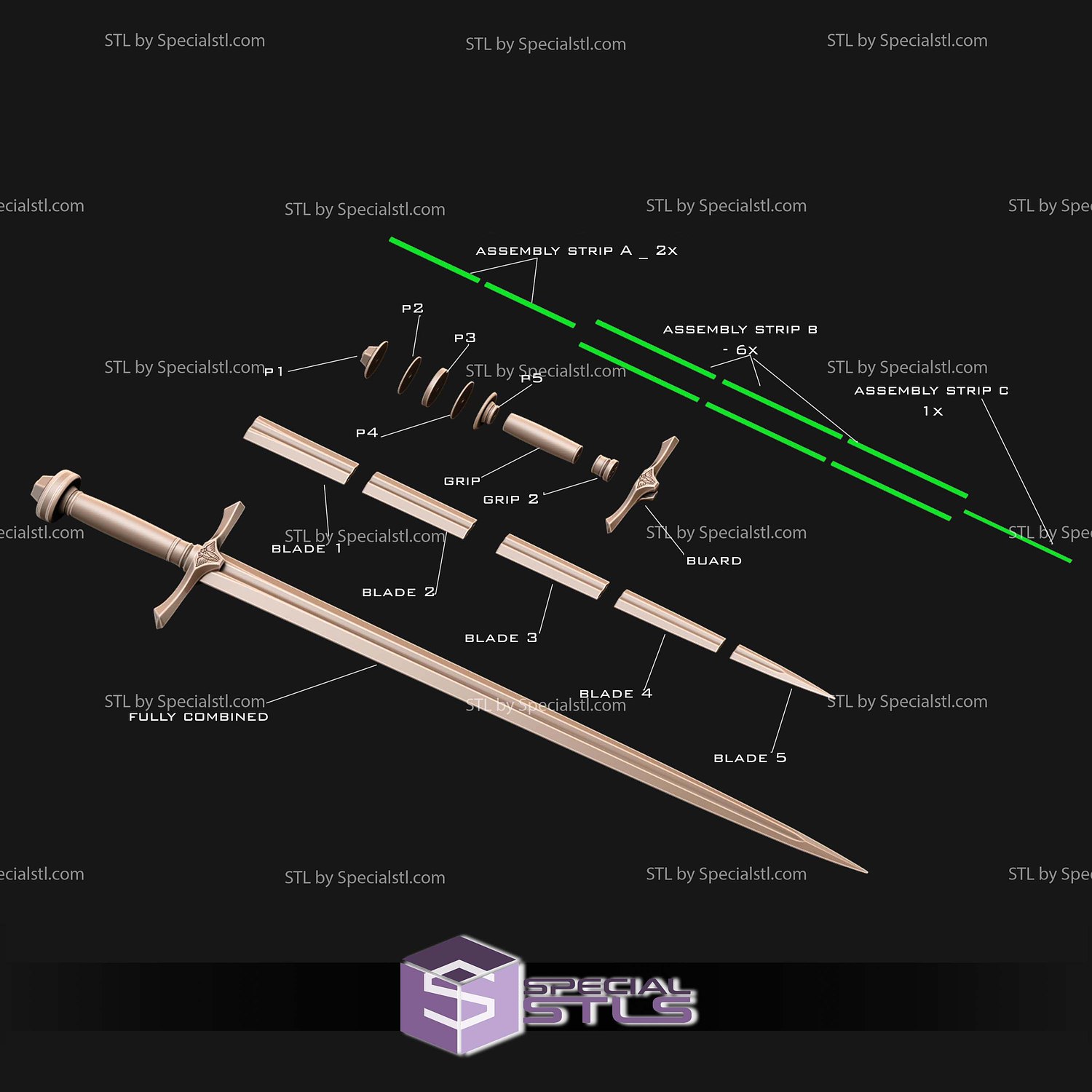 Cosplay STL Files Faramir Sword LOTR 3D Model — view 2