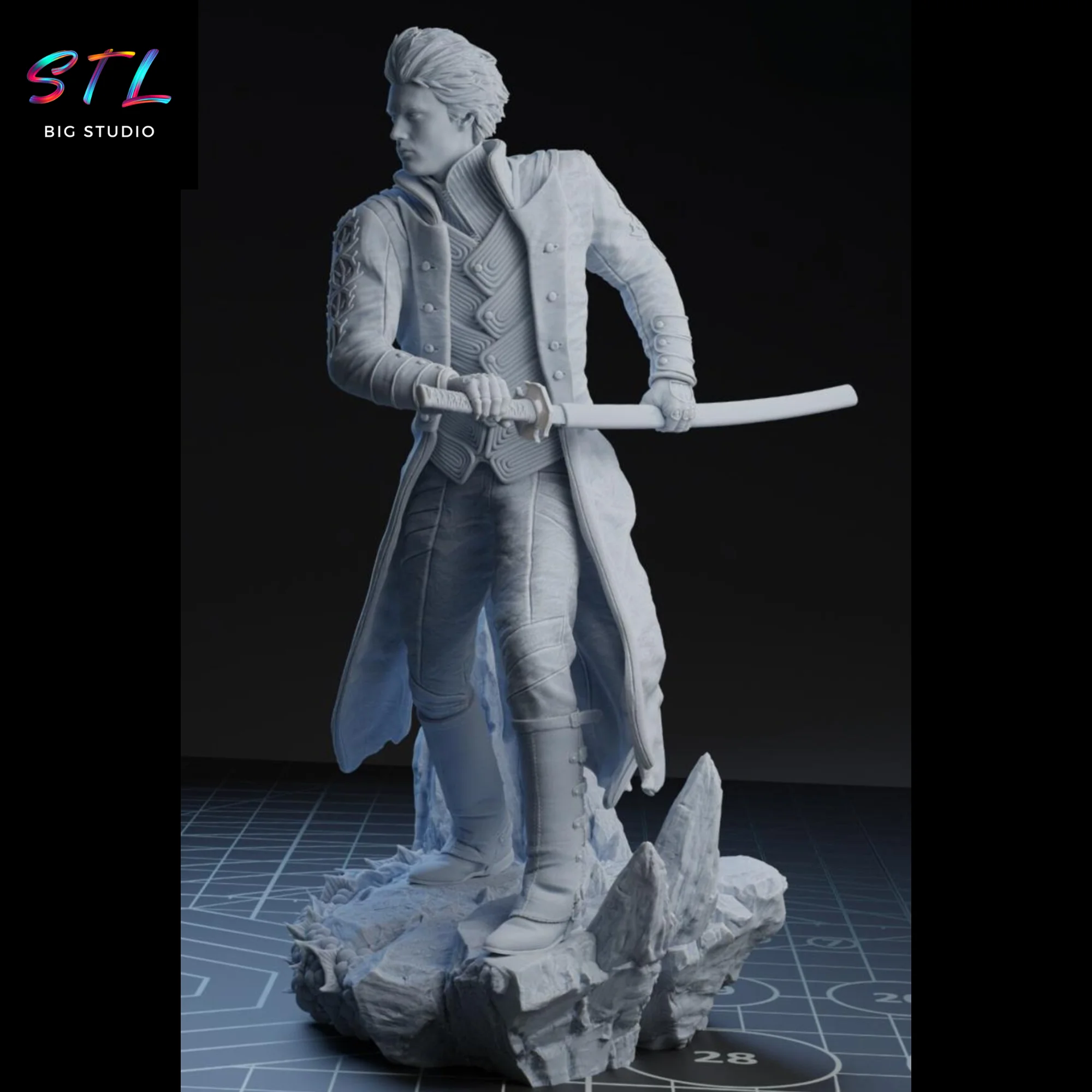 Vergil STL | Devil May Cry | 3D Print Model Model — view 3