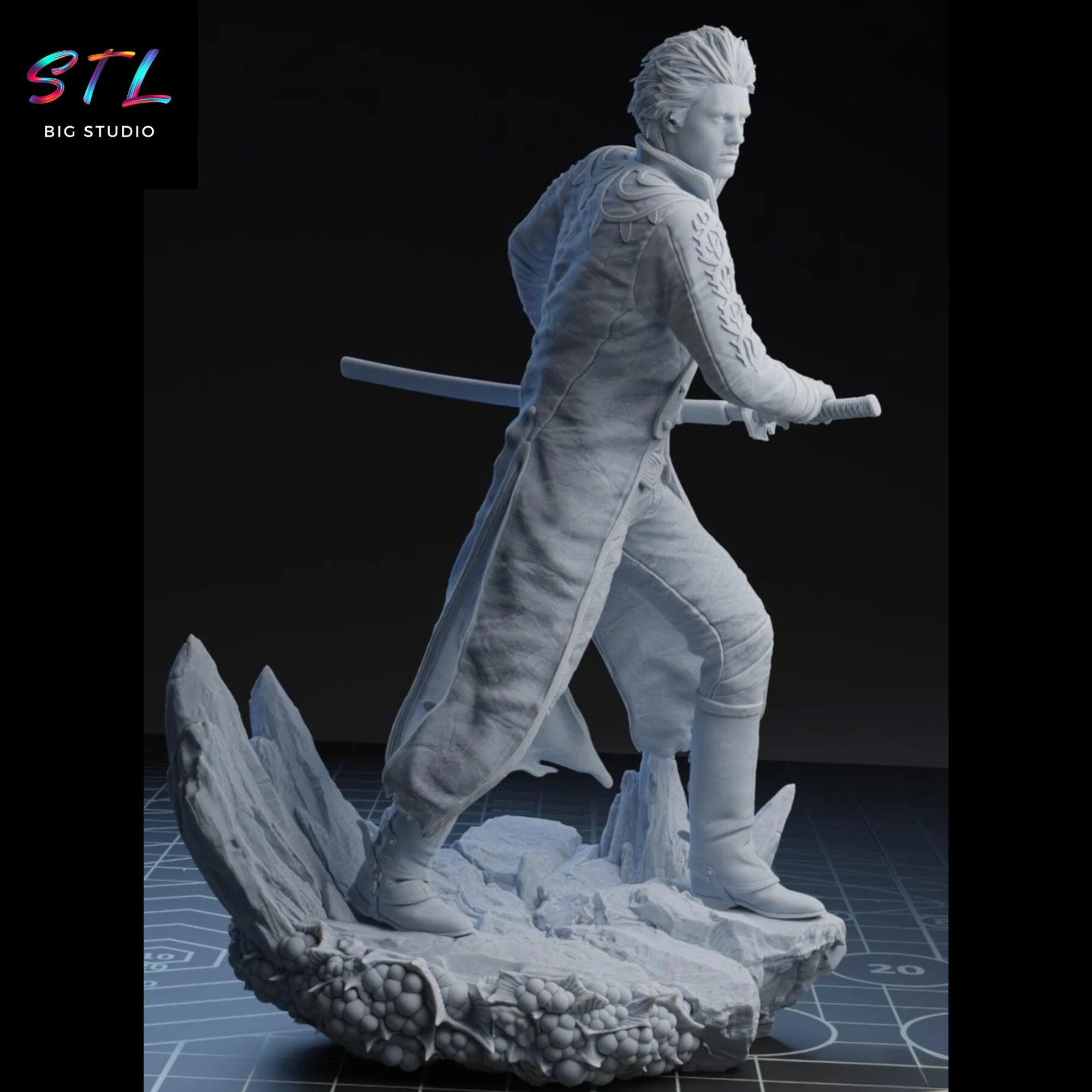 Vergil STL | Devil May Cry | 3D Print Model Model — view 4