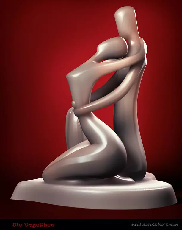 We Together 3D OBJ Model