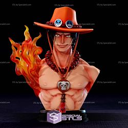 Portgas D Ace Fire Bust 3D Printer Files STL Model