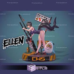 Ellen Joe Zenless Zone Zero Beach Outfit STL Files 3D Model