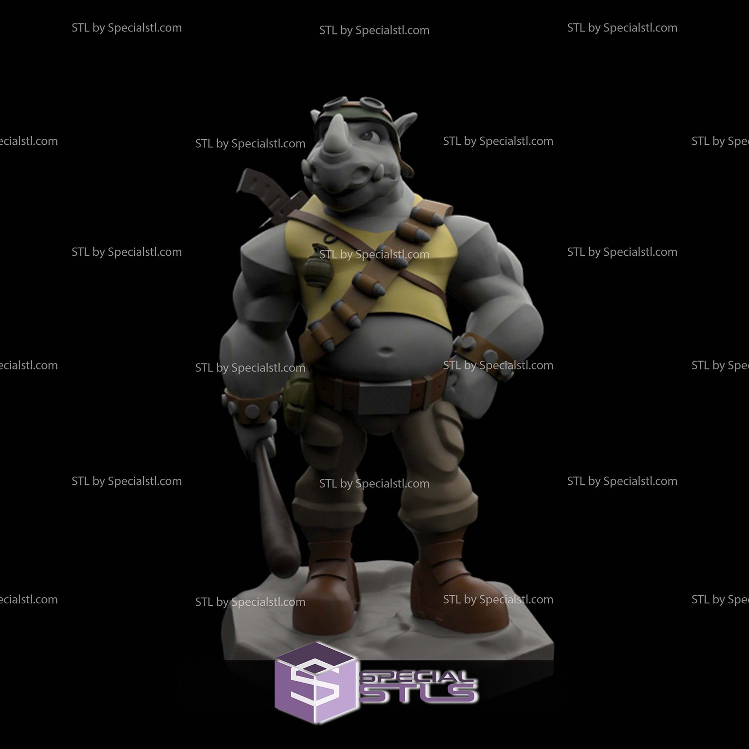 Disney Infinity Style STL Collection - Rocksteady 3D Model — view 2