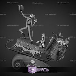 Jack and Sally Diorama 3D Print Files STL Model