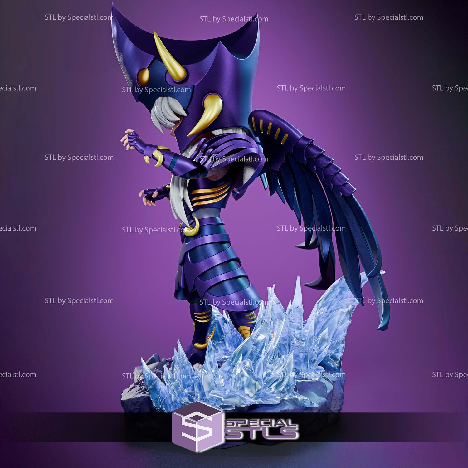 Griffin Minos Saint Seiya Chibi 3D Printer Files STL Model — view 2