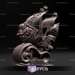 One Piece Thousand Sunny Digital STL Files 3D Model — view 1