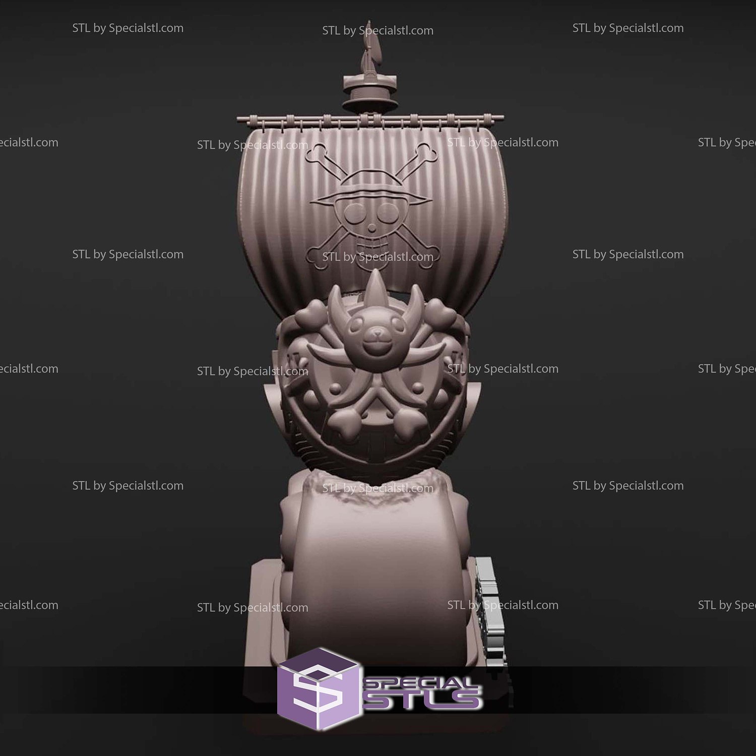 One Piece Thousand Sunny Digital STL Files 3D Model — view 5