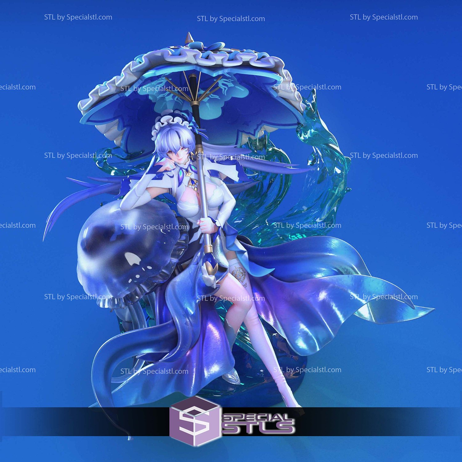 Cantarella Wuthering Waves Diorama 3D Printer Files STL Model — view 4