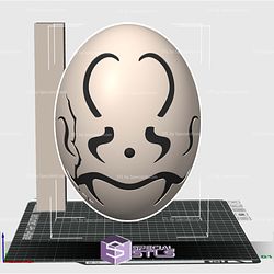 Cosplay STL Files Rimuru Mask 3D Model