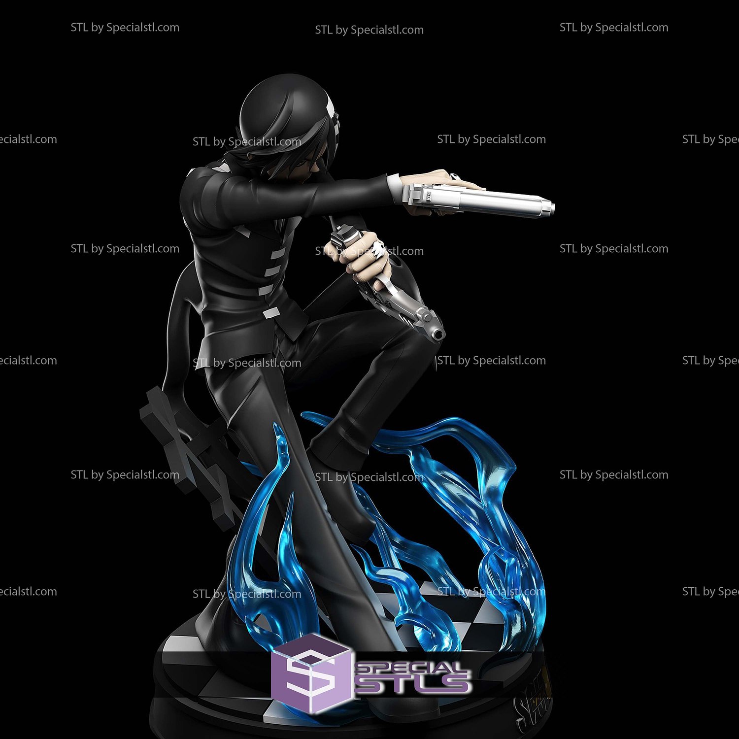 Death the Kid Soul Eater 3D Printer Files STL Model — view 3