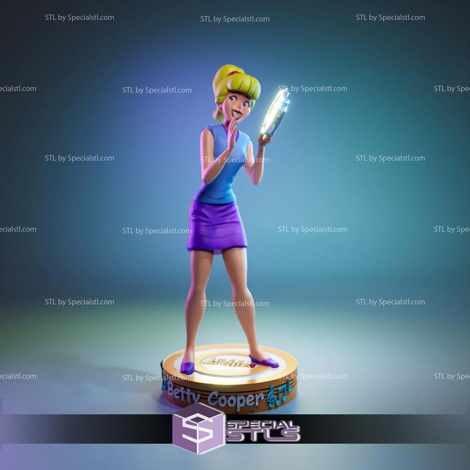 Betty Cooper Archie STL Files 3D Model — view 4
