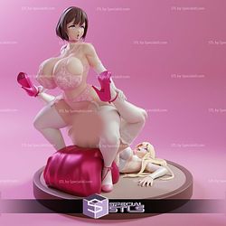 Naughty Milf and Elf Sculptures 3D Printing STL Model