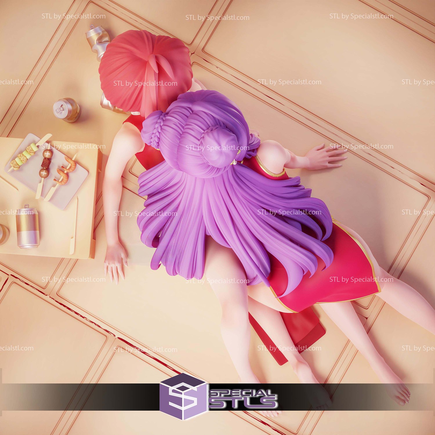 Ranma And Shampoo 1 7 STL Files 3D Model — view 3