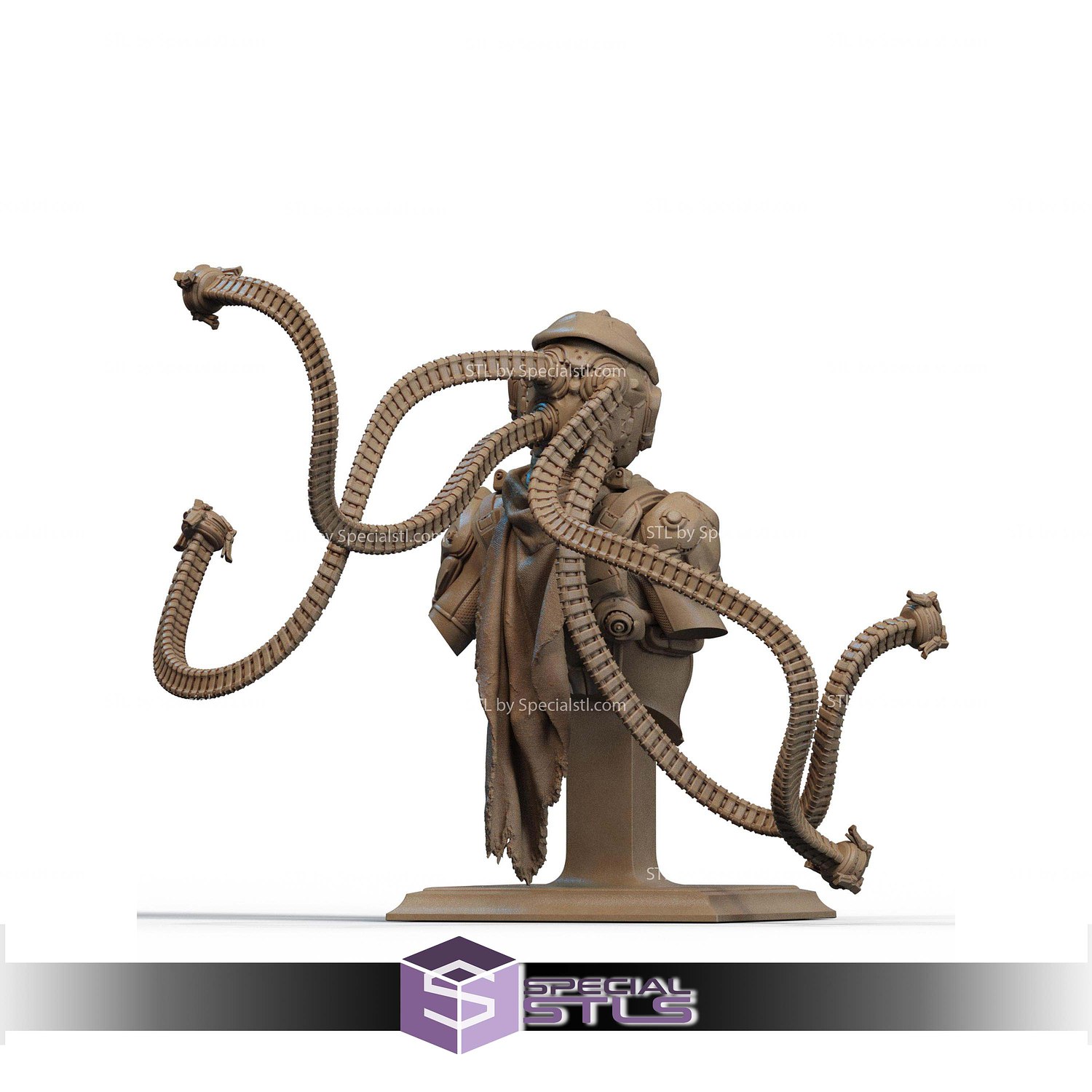 Kyla Scifi Girl Bust STL Files 3D Model — view 2