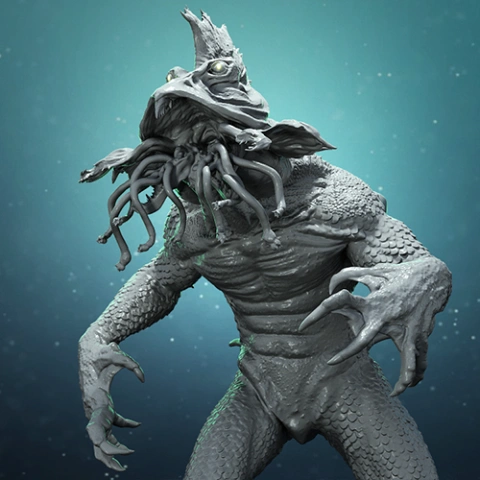 Party Beach Monster 3D Printer Files | Assembly STL Model