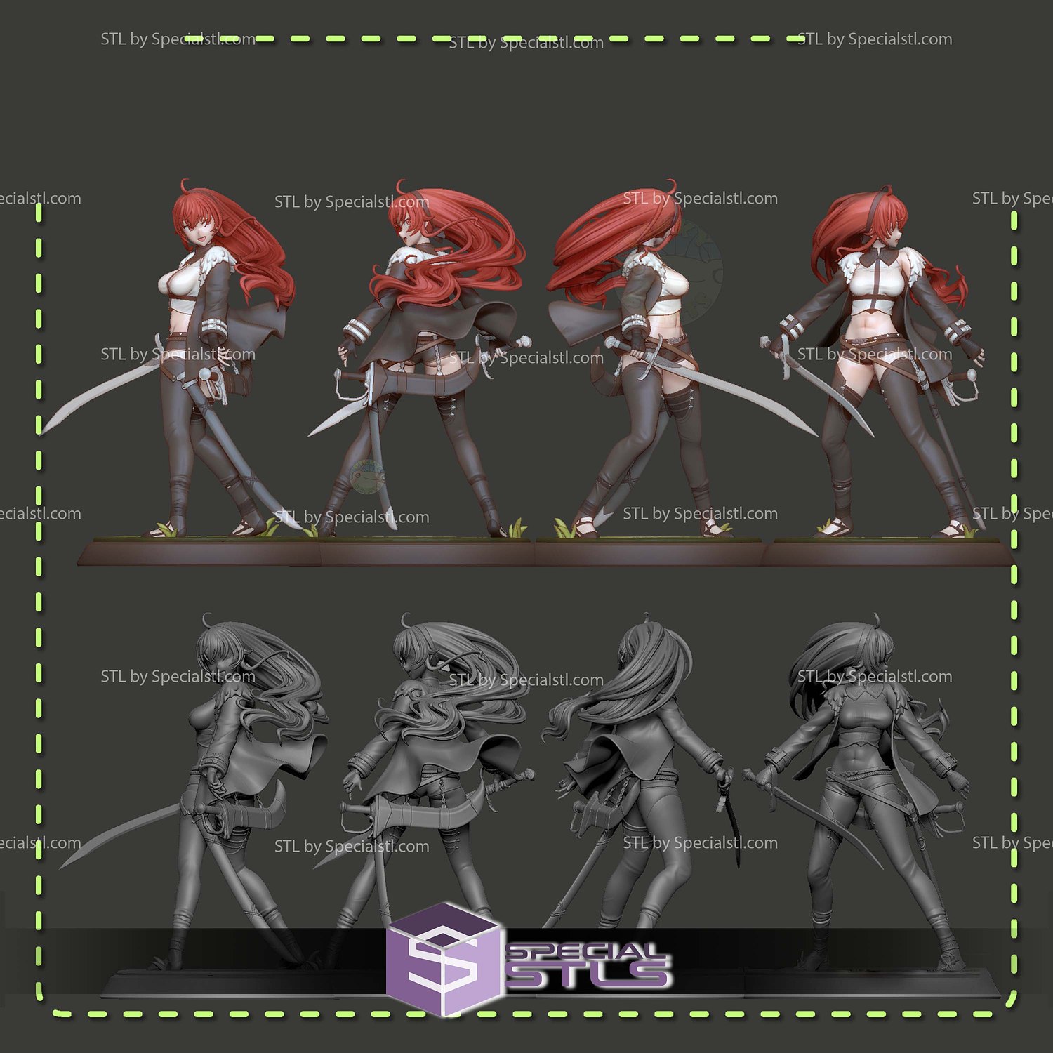 Berserker King Eris Mushoku Tensei 3D Printer Files STL Model — view 5