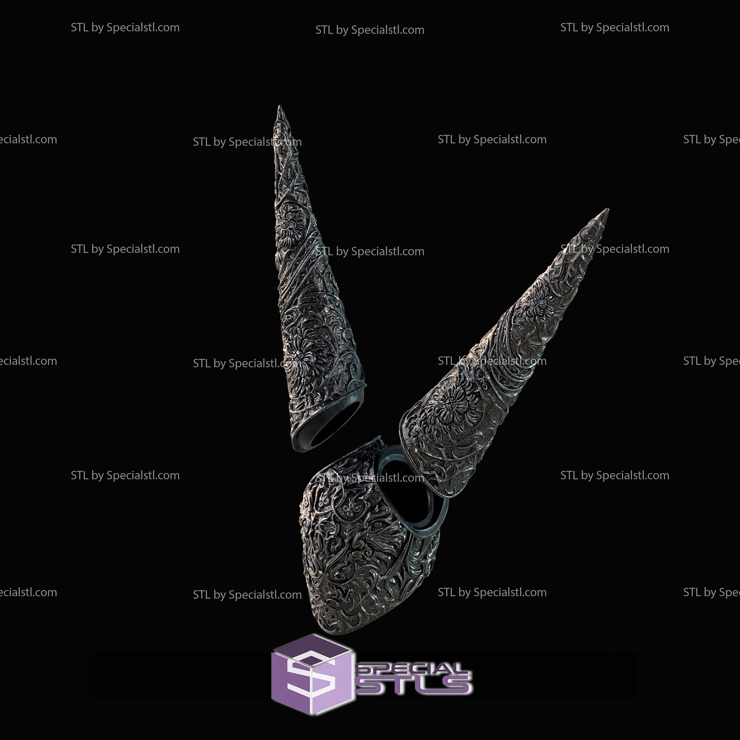Cosplay STL Files Trench Crusade Artillery Witch Helmet 3D Model — view 2