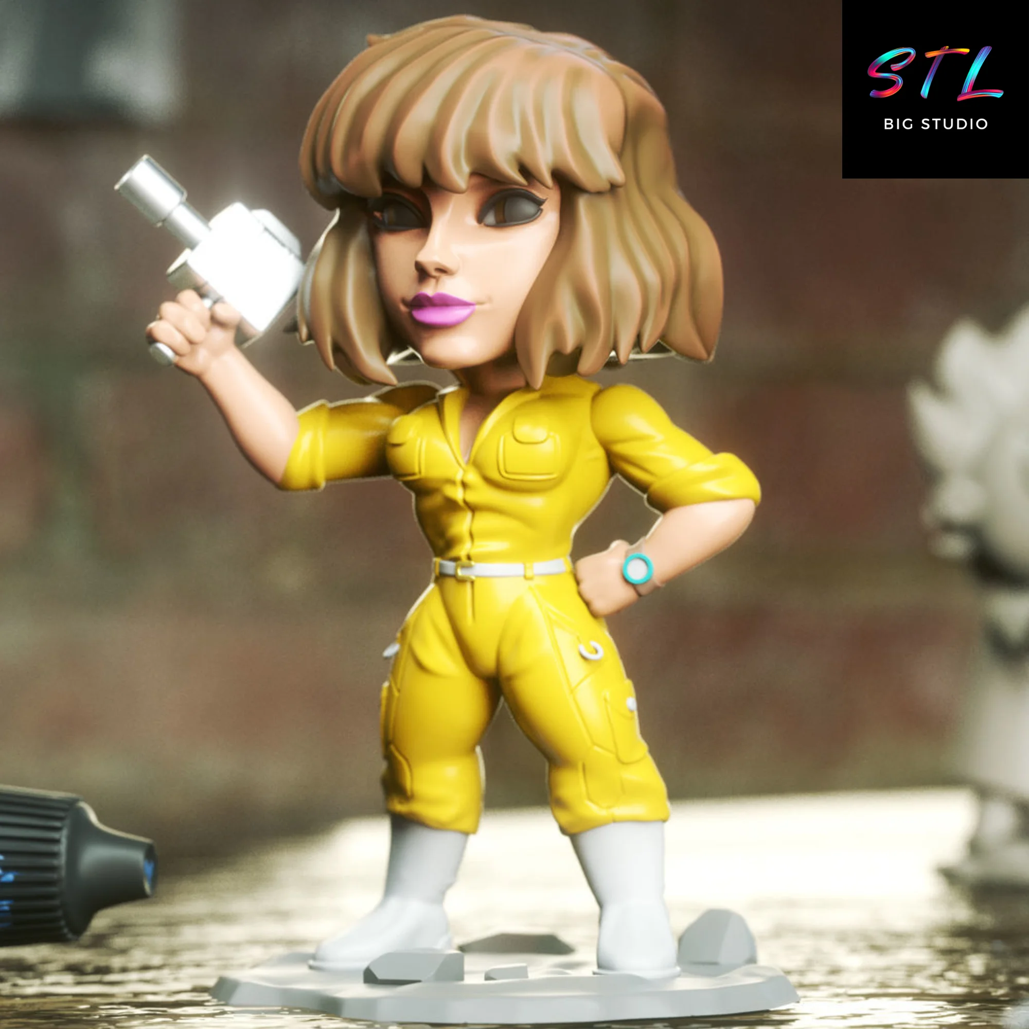 April O’Neil Chibi STL | Fearless Reporter | 3D Printable Model Model
