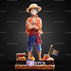 Luffy Pirate Standalone STL Files 3D Model