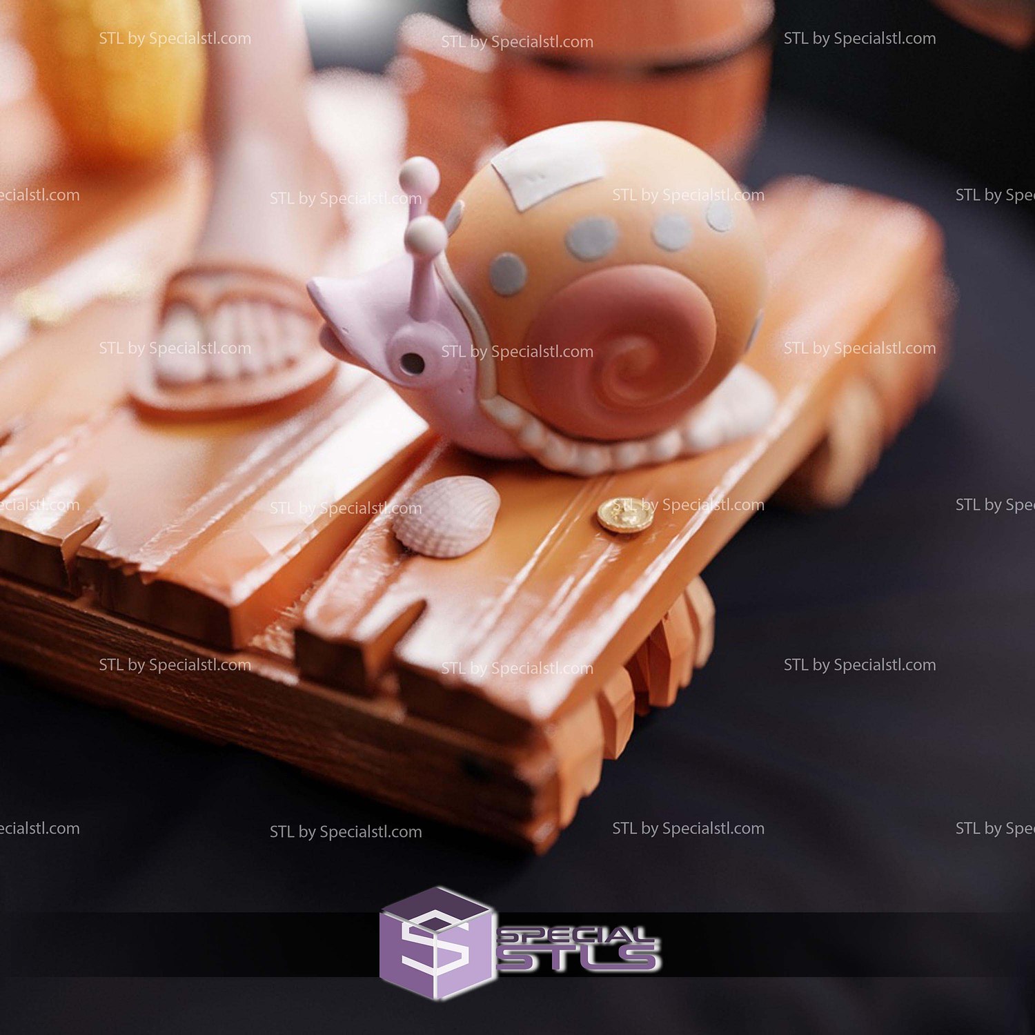 Luffy Pirate Standalone STL Files 3D Model — view 3