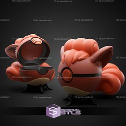 Basic Pokemon Collection Vulpix Pokeball 3D STL Model