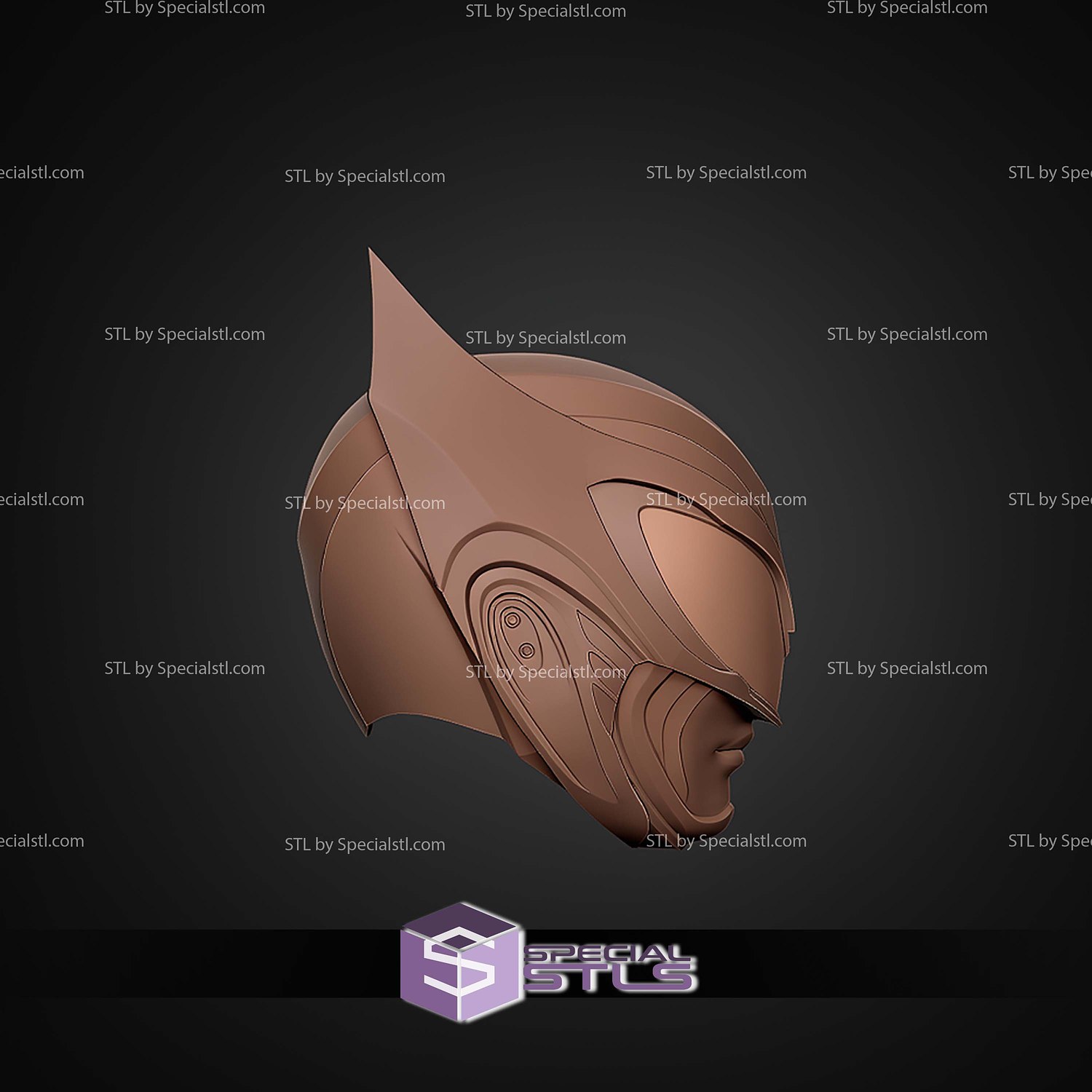 Cosplay STL Files Wolverine Ranger Helmet 3D Model — view 6