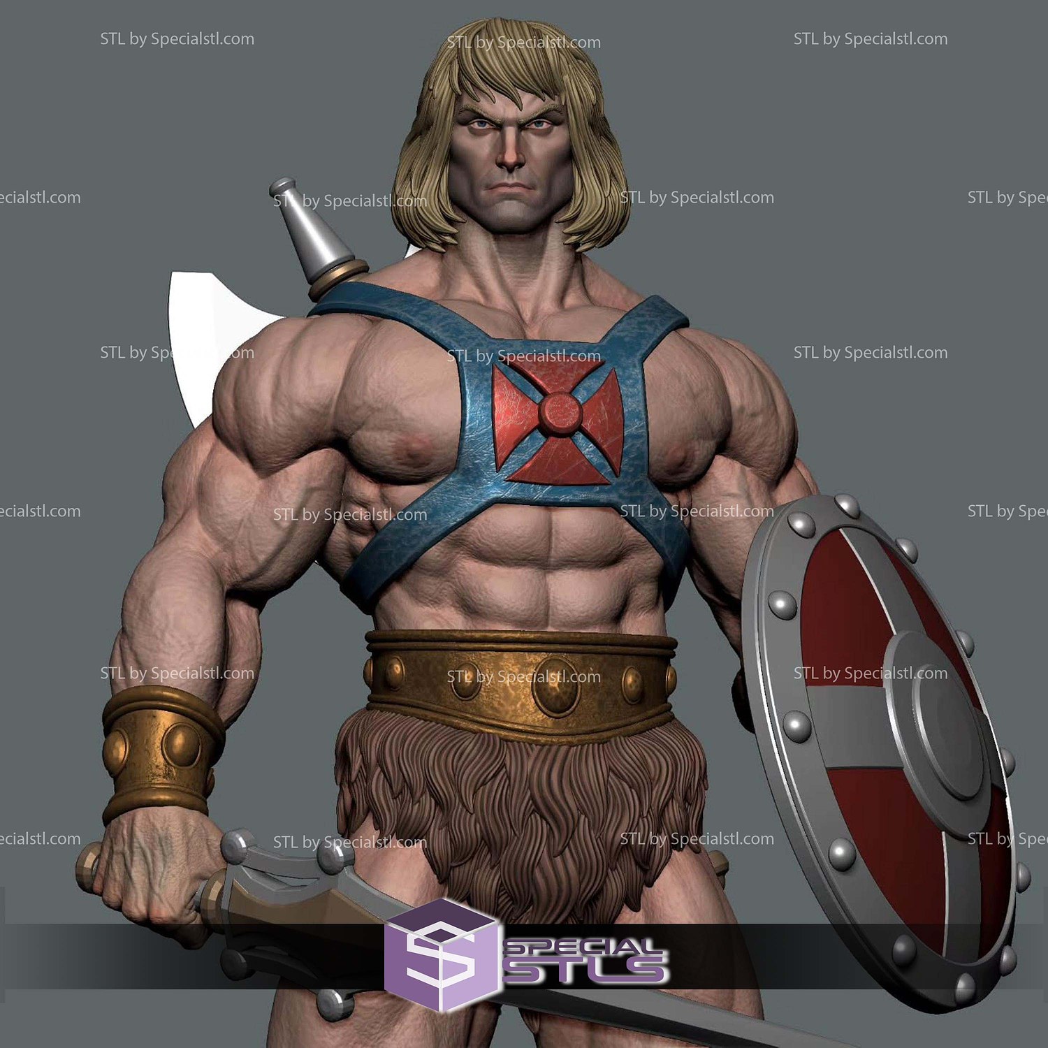 He Man Castle Base STL Files 3D Model — view 2