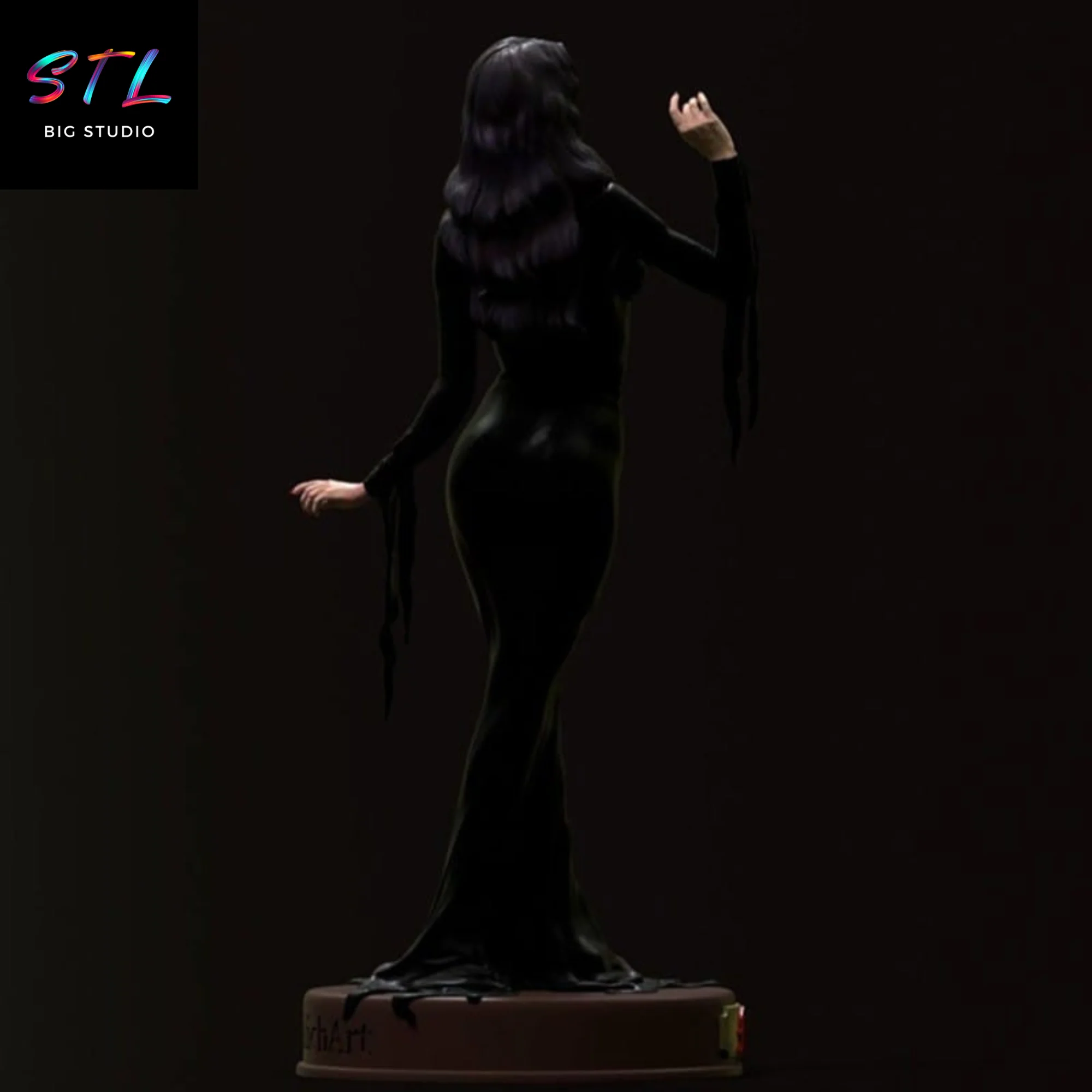Morticia Addams STL | 3D Printable Model Model — view 2