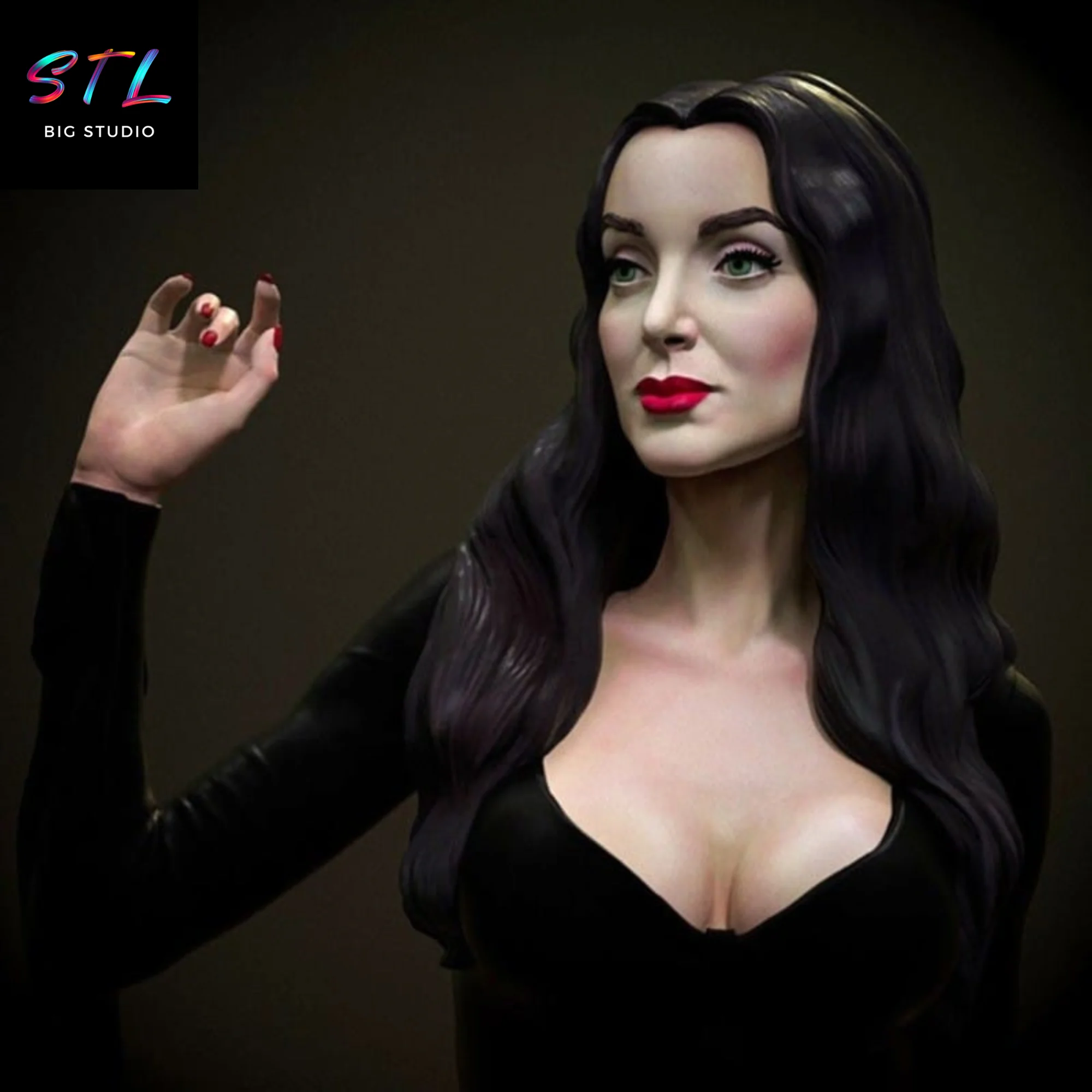 Morticia Addams STL | 3D Printable Model Model — view 3