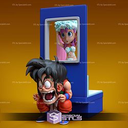 Yamcha and Bulma Chibi Digital STL Files 3D Model