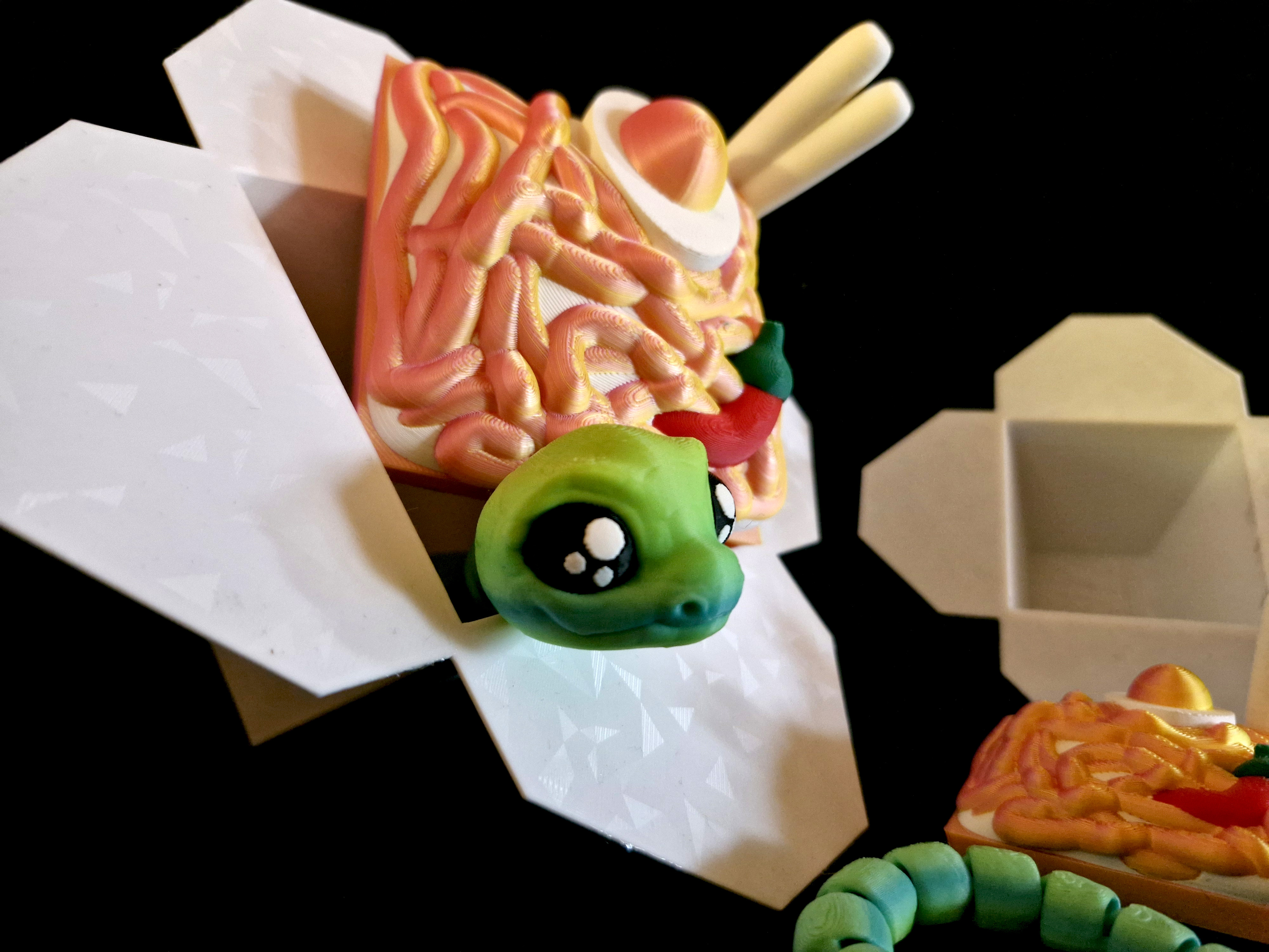 Noodles the Snake with Noodle box *Personal Use* 3D STL Model