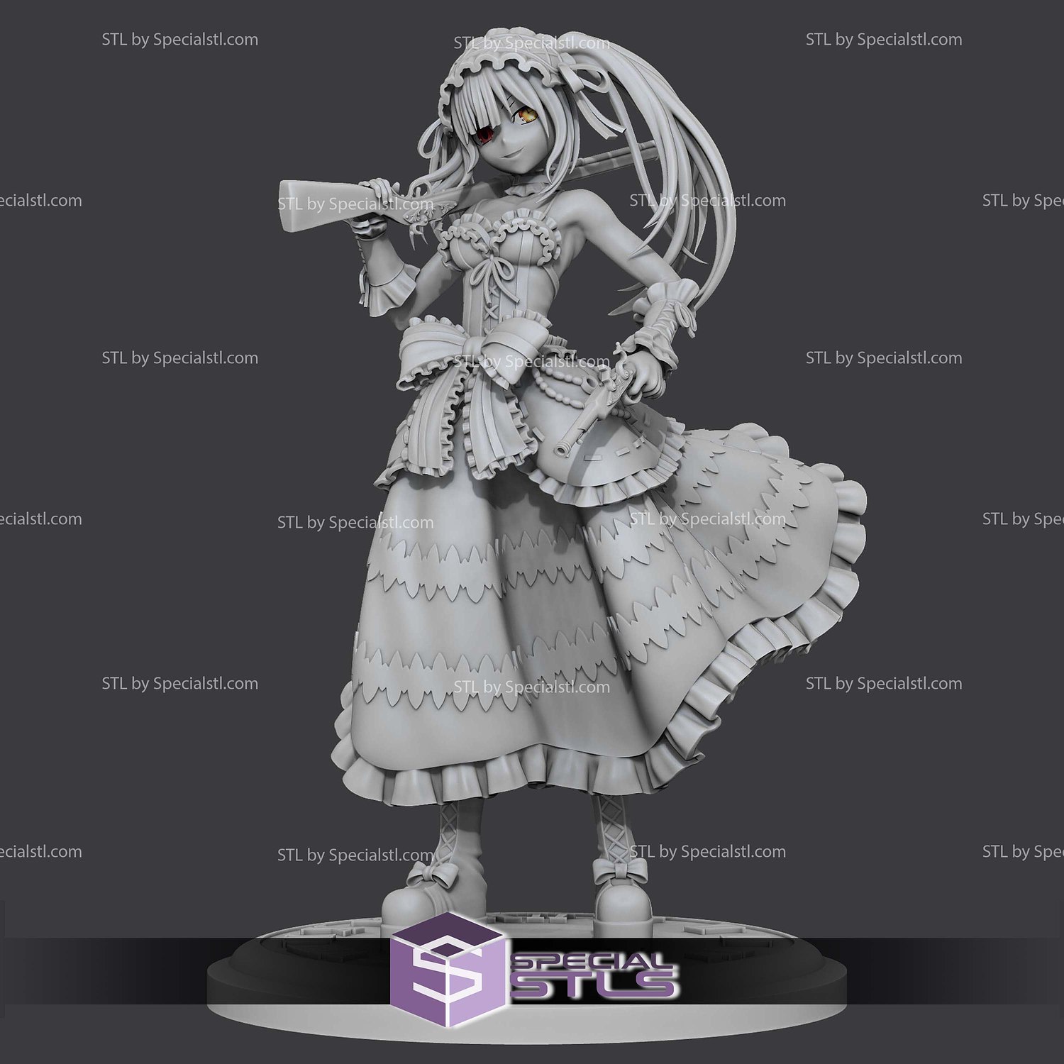 Kurumi Tokisaki V2 Digital STL Files 3D Model — view 2