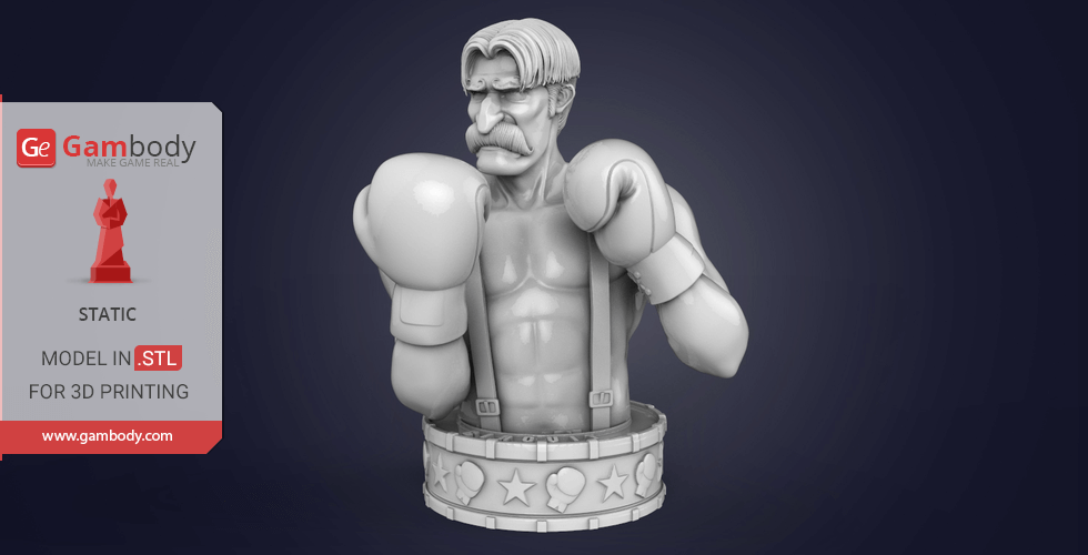Von Kaiser Bust 3D Printing Model | Static STL Model