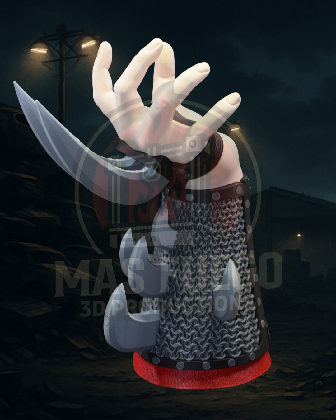 The Shredder - Hands of Power - Mas Fuego 3D Productions STL Model — view 3
