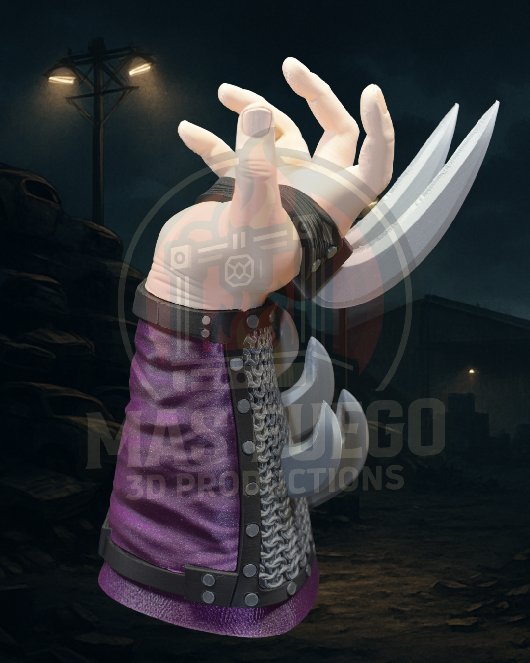 The Shredder - Hands of Power - Mas Fuego 3D Productions STL Model — view 8