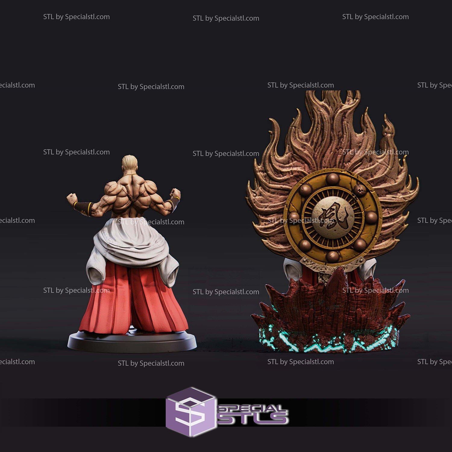 Geese Howard Power STL Files 3D Model — view 2