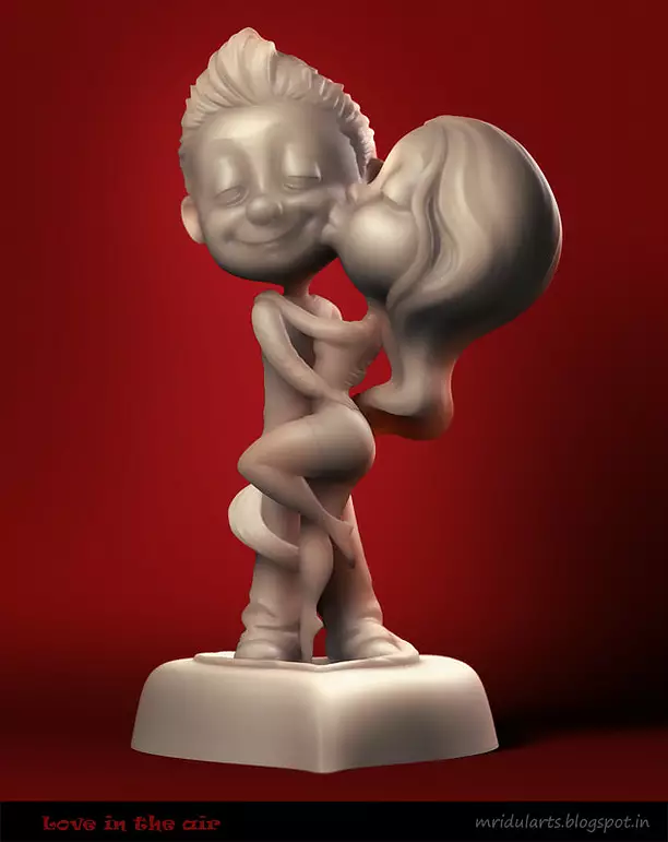 Love in the Air - A 3D OBJ Model