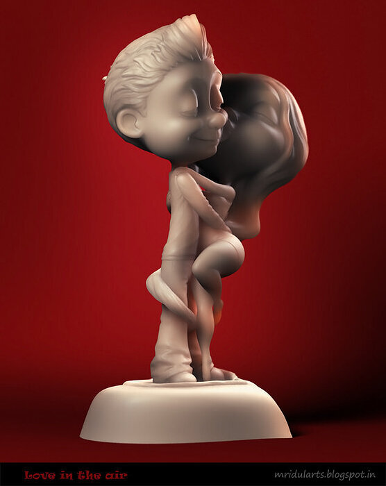 Love in the Air - A 3D OBJ Model — view 2